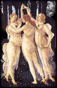 Every Woman is a Goddess: Tantric Sex, Healing, Love, Orgasm, Beauty. Painting 'Primavera' by Botticelli