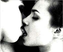 Lesbian Lust: Two Girls Kissing