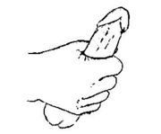 The most common masturbation technique for men is to simply hold the penis with a loose fist and then to move the hand up and down the shaft until orgasm is achieved.
