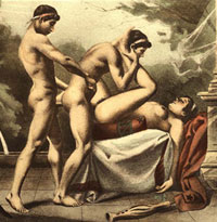 De Figuris Veneris: Threesome painting by Edouard-Henri Avril