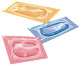 Condom colours, shapes, sizes, types.